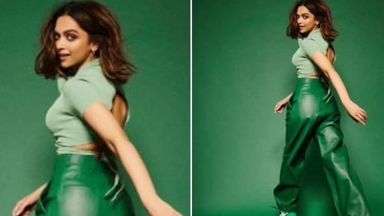 Deepika Padukone looks stunning in an all green outfit