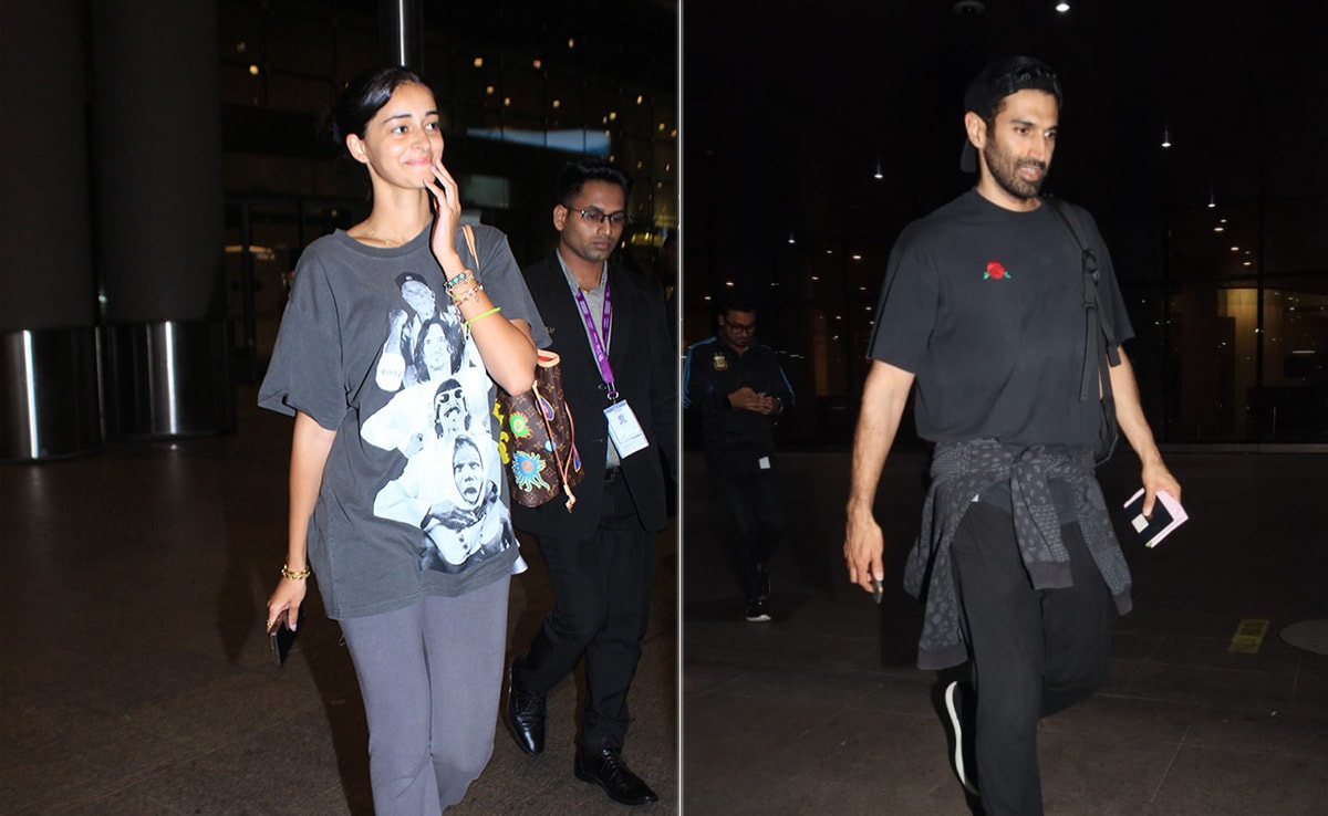 Aditya Roy Kapur And Ananya Panday Spotted On Airport Going For Vacations