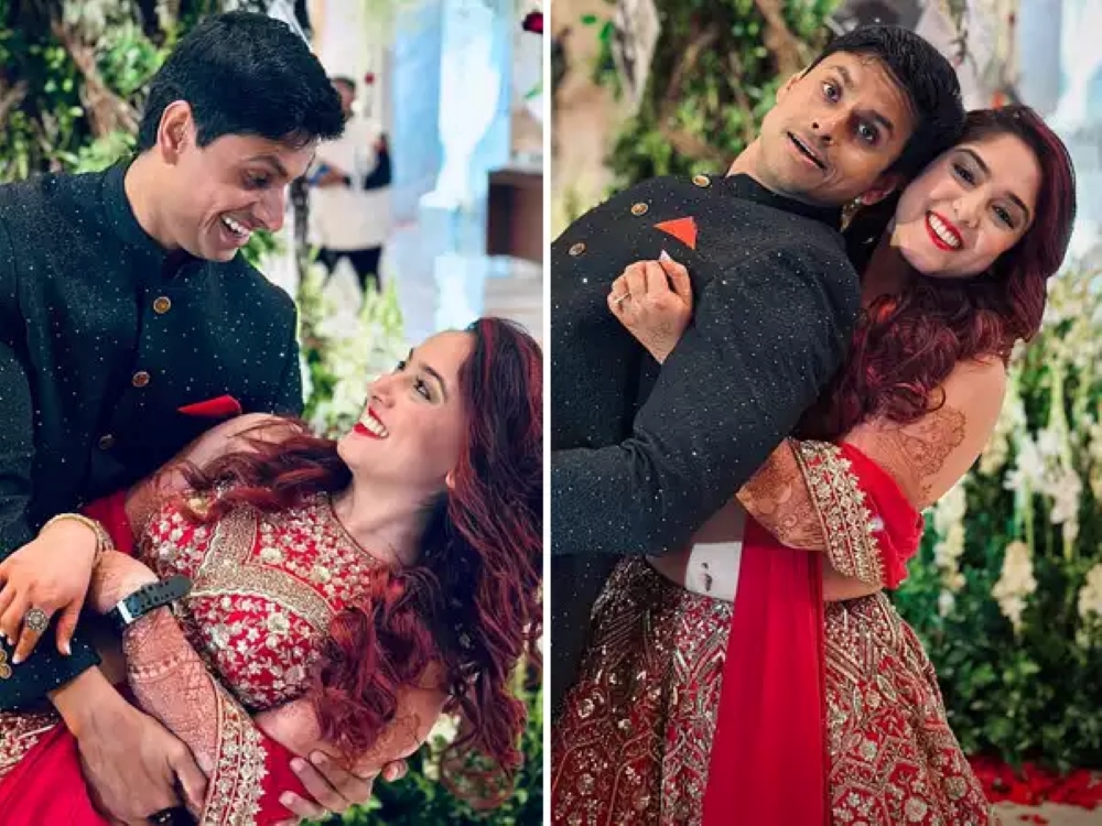 Nupur Shikhare drops his goofy wedding reception pics with wife Ira Khan
