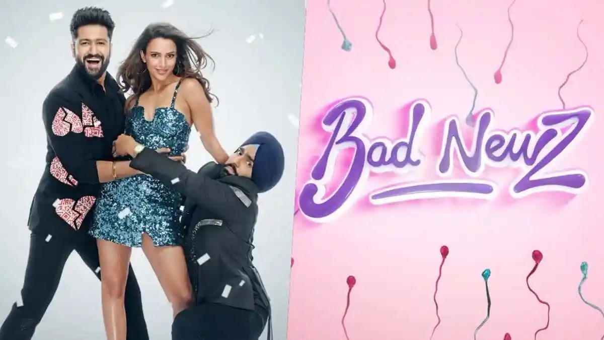 Comedy film Bad Newz stars Vicky Kaushal, Triptii Dimri, Ammy Virk