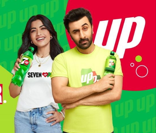 Ranbir Kapoor And Rashmika Mandanna Collaborate For 7Up Commercial