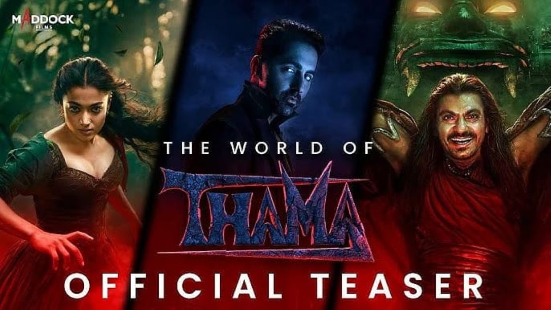 Ayushmann-Rashmika’s Vampire Romance in Thama Teaser, But Nawazuddin and Malaika Capture All Attention