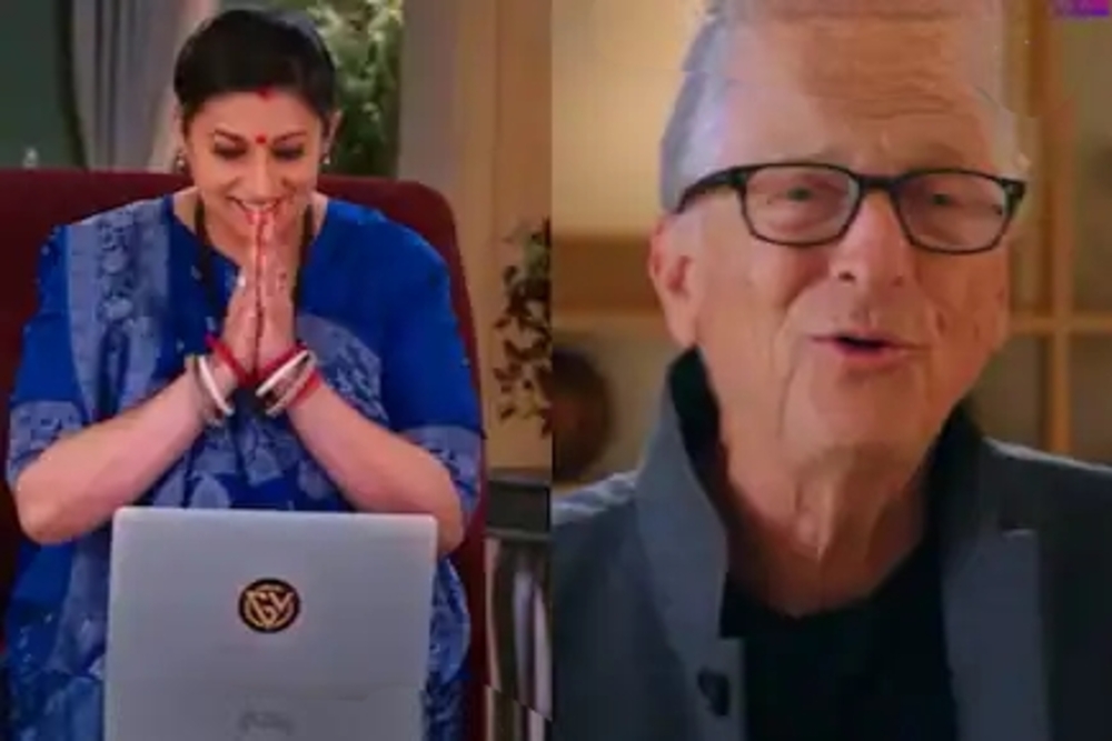 Smriti Irani’s Viral Video with Bill Gates Speaking Hindi Impresses Fans and Netizens