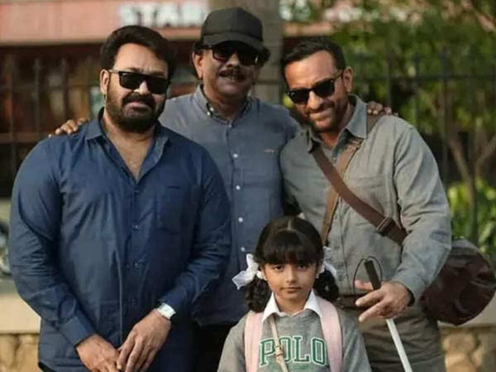 Mohanlal Joins Saif Ali Khan on Haiwan Set, Priyadarshan Shares Sweet Moment